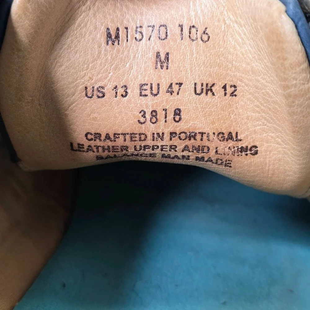 Samuel Hubbard Men's Size 13 M Blue Nubuck Holes Golf Walking Driftwood Shoes